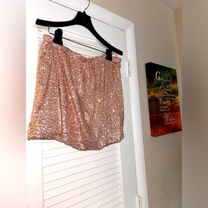 Sparkly skirt.